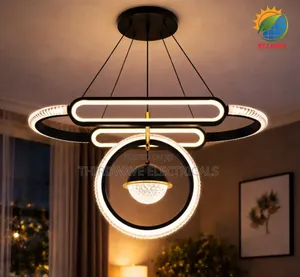 Beautiful Modern Led New Stylish Tricolor Chandelier Pendant Light H4