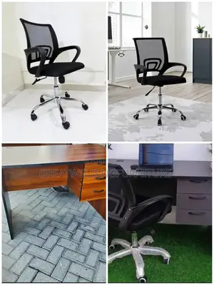 Llockable Drawers With a Adjustable Swivel Mesh Office Chair Zca