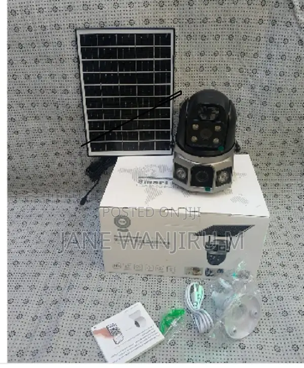New Solar PTZ Camera Wifi Enabled Outdoor Dual Lens Smart Camera
