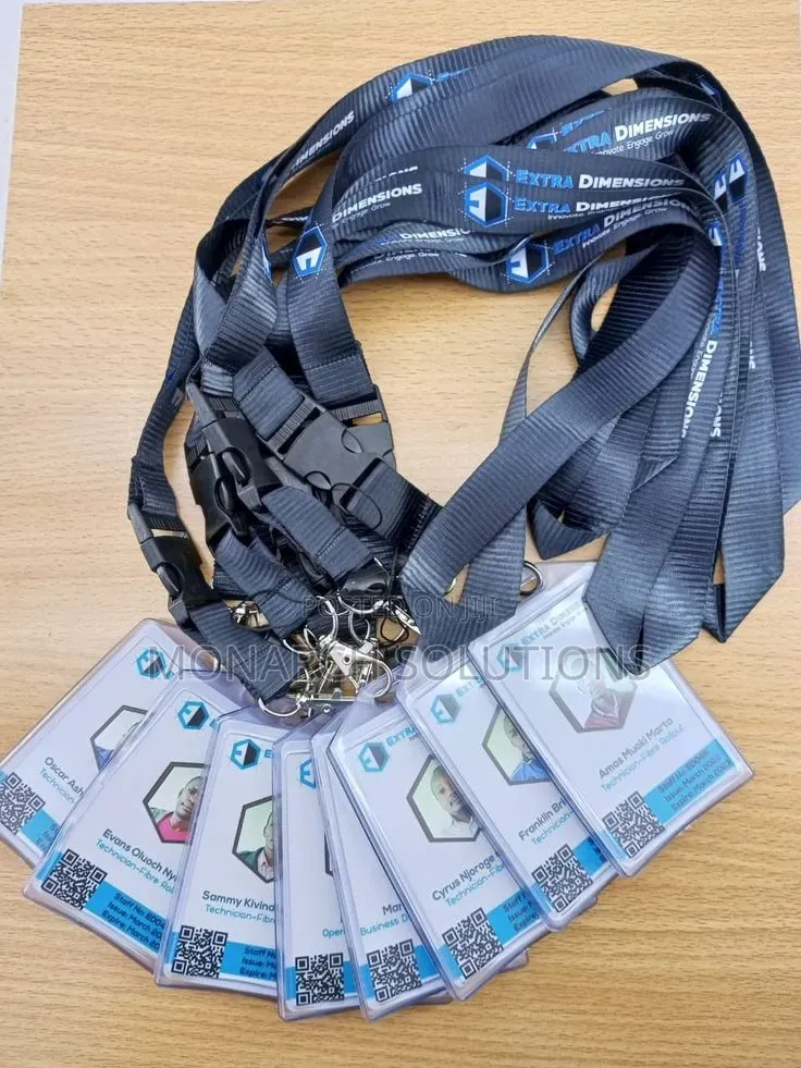 Black Lanyards With Tag