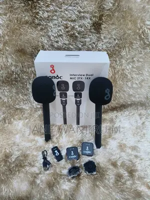 New Candc Interview Dual Mic 2tx + 1rx Wireless Microphone