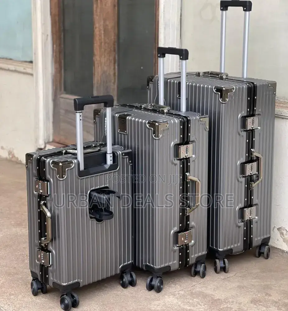 3 in 1 Managerial Aliminium Flame Zippless Suitcase Travel Bag