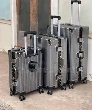 3 in 1 Laxurious Bossy Aliminium Flame Zippless Suitcase Briefcase