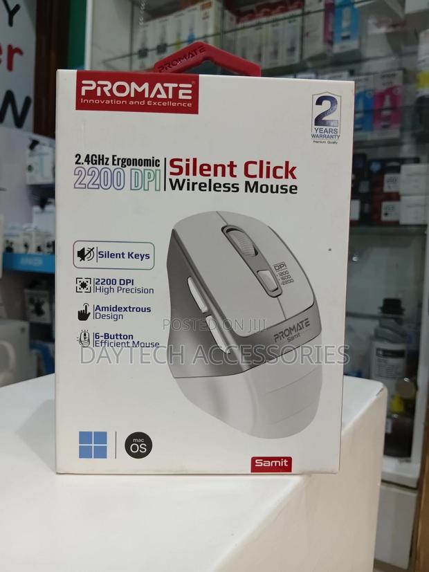 Promate Samit 2.4ghz Ergonomic Wireless Mouse. - main view