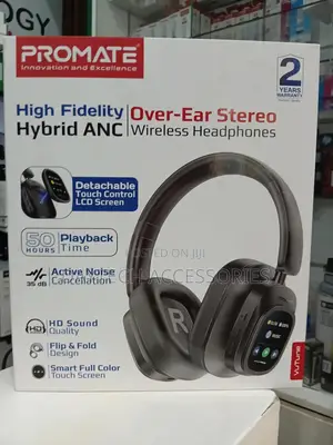 The Promate Vutune High-Definition Hybrid Anc Headphones.