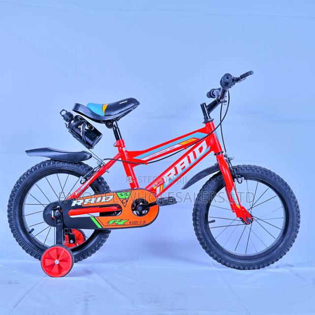 Premium Raid Kids Bike Size 16 Color Red