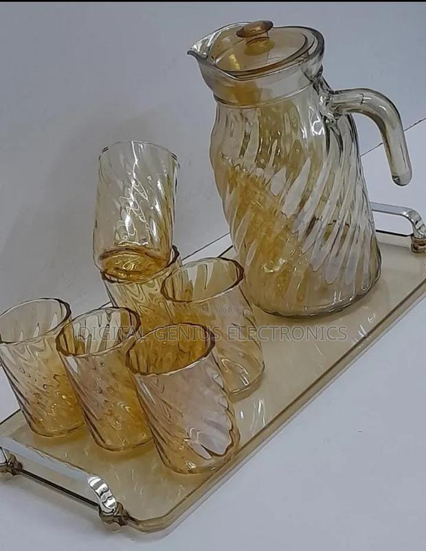 *Glass Jug With Glasses + Tray - thumbnail 2