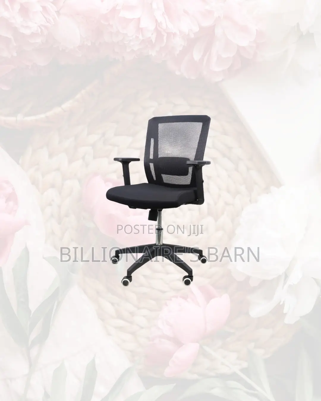 The Barn Origin Chair Mid Back Nylon Base Ergonomic Comfort
