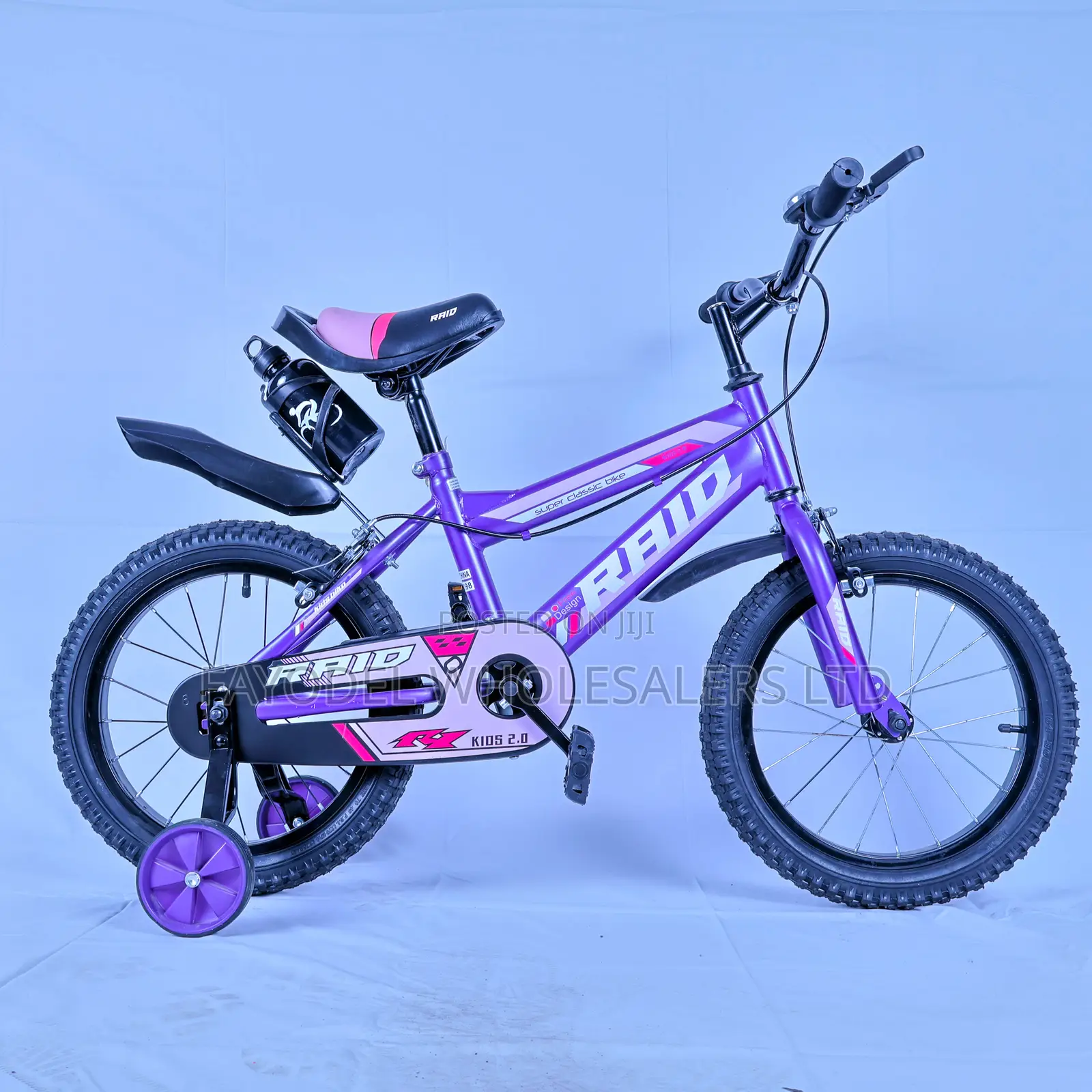 Kids Raid Bike Color Purple Size 16 for Age 4 to 7 Years