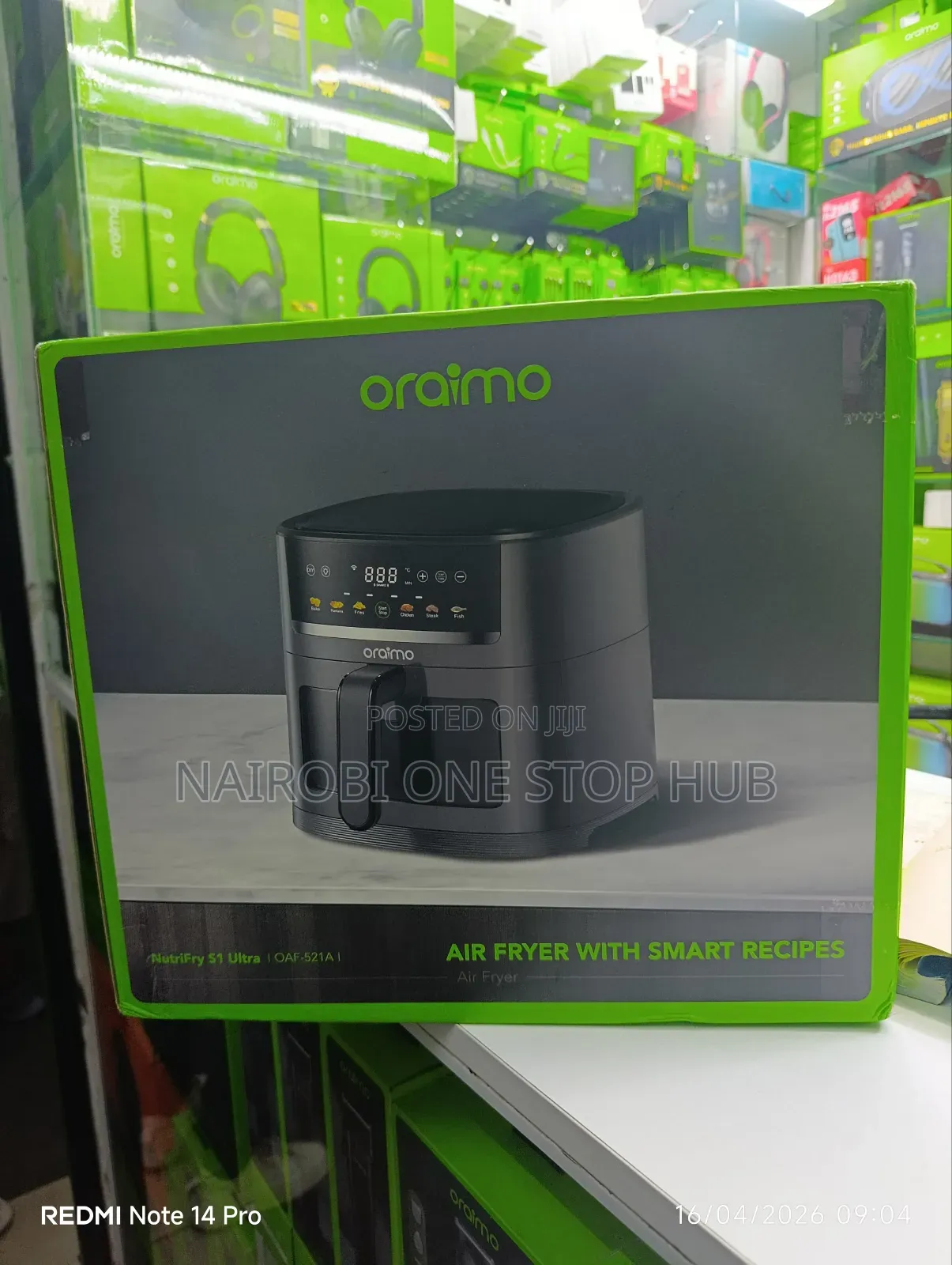 Oraimo Nutrifry S1 1500w 6l App Control Full Touchscreen Air Fryer