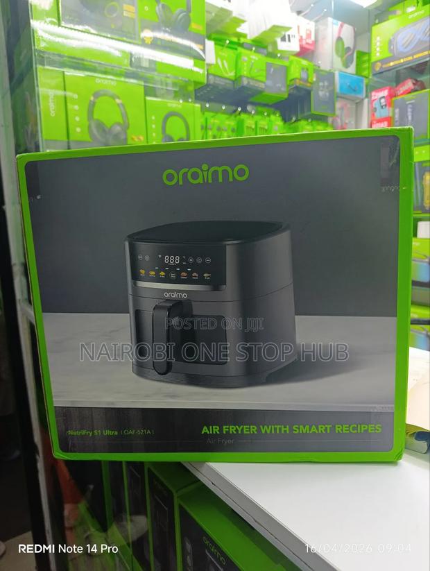 Oraimo Nutrifry S1 1500w 6l App Control Full Touchscreen Air Fryer