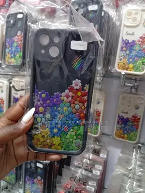 iPhone 15 Plus Case Features a Vibrant, Multi-Colored Floral Design
