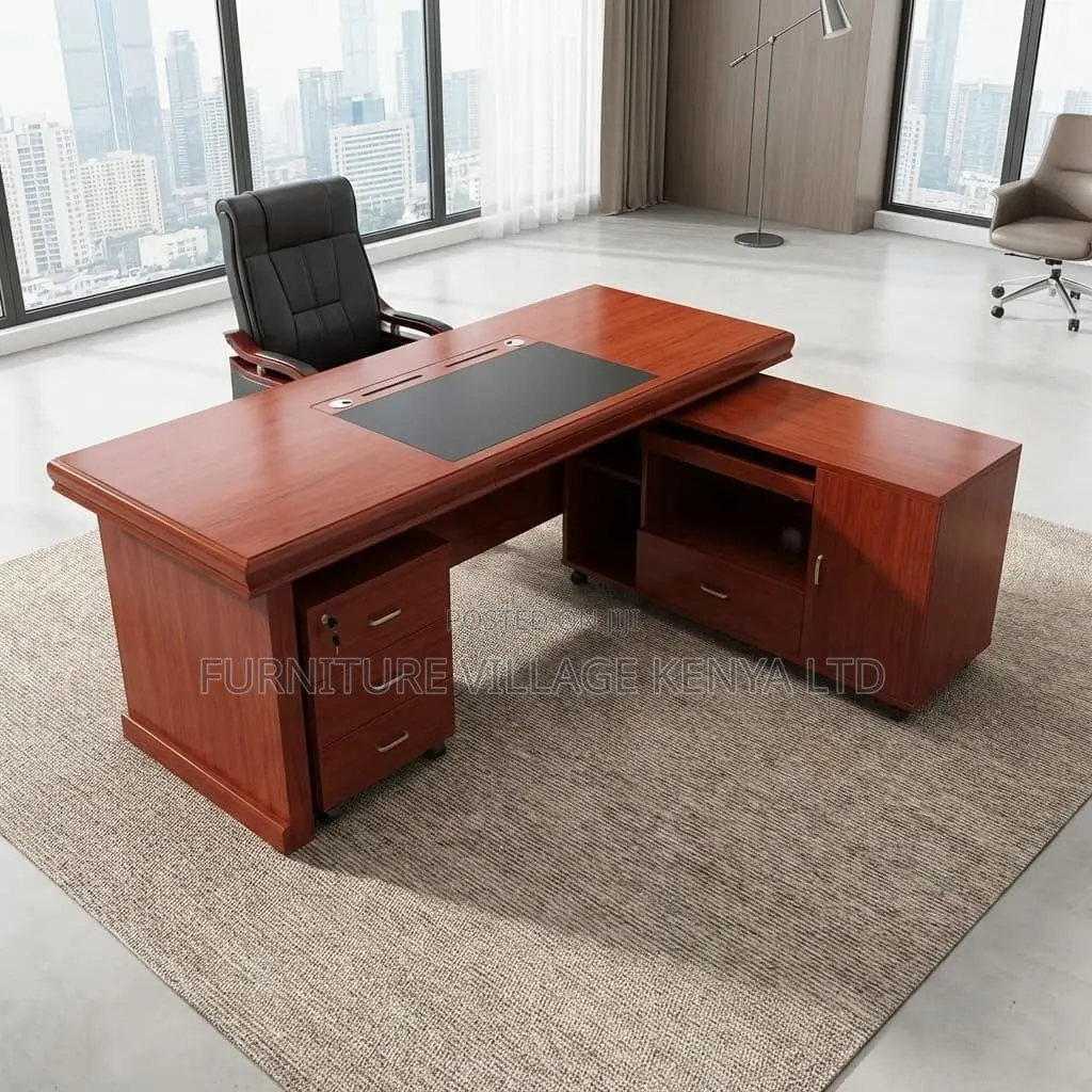 1.8 Meters Mahogany Table With Side Extension