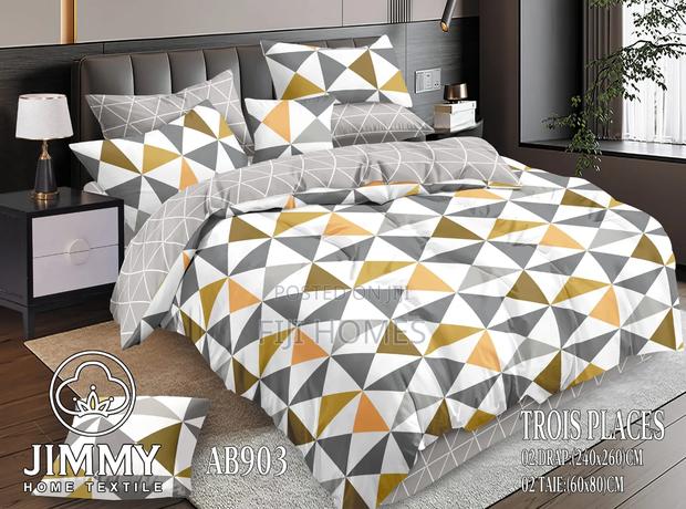 (6pc)Flowered Double Sided Cotton Duvet Cover ~ Size : 6*6/6*7 - thumbnail 3