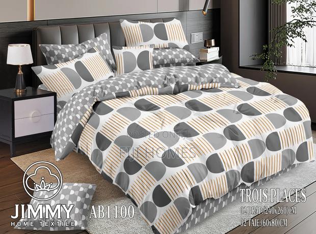 (6pc)Flowered Double Sided Cotton Duvet Cover ~ Size : 6*6/6*7 - thumbnail 5
