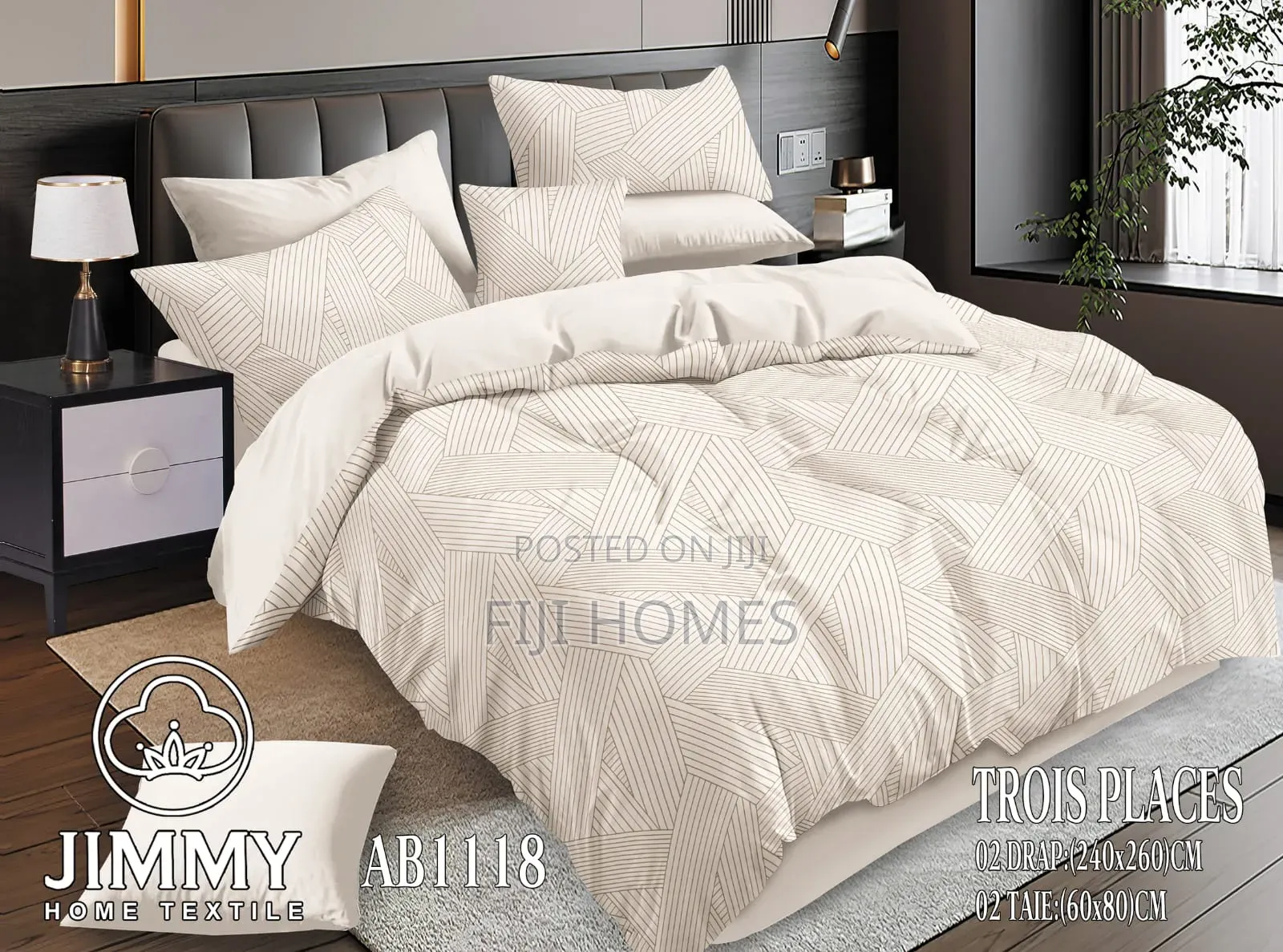 (6pc)Flowered Double Sided Cotton Duvet Cover ~ Size : 6*6/6*7