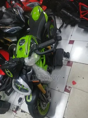 Green Electric Bike 3 to 13yrs