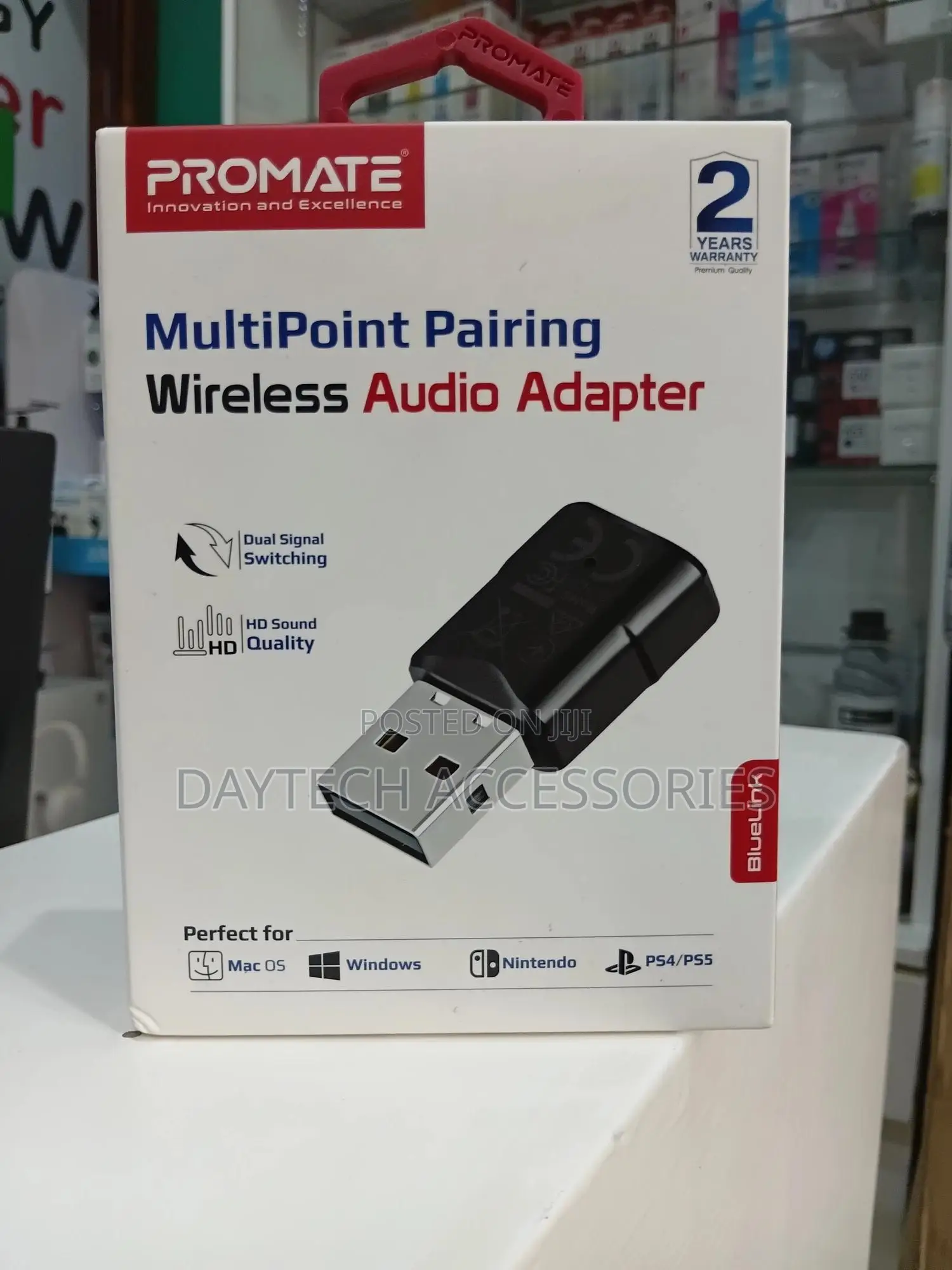 Promate Bluelink Usb Bluetooth Audio Adapter - Black