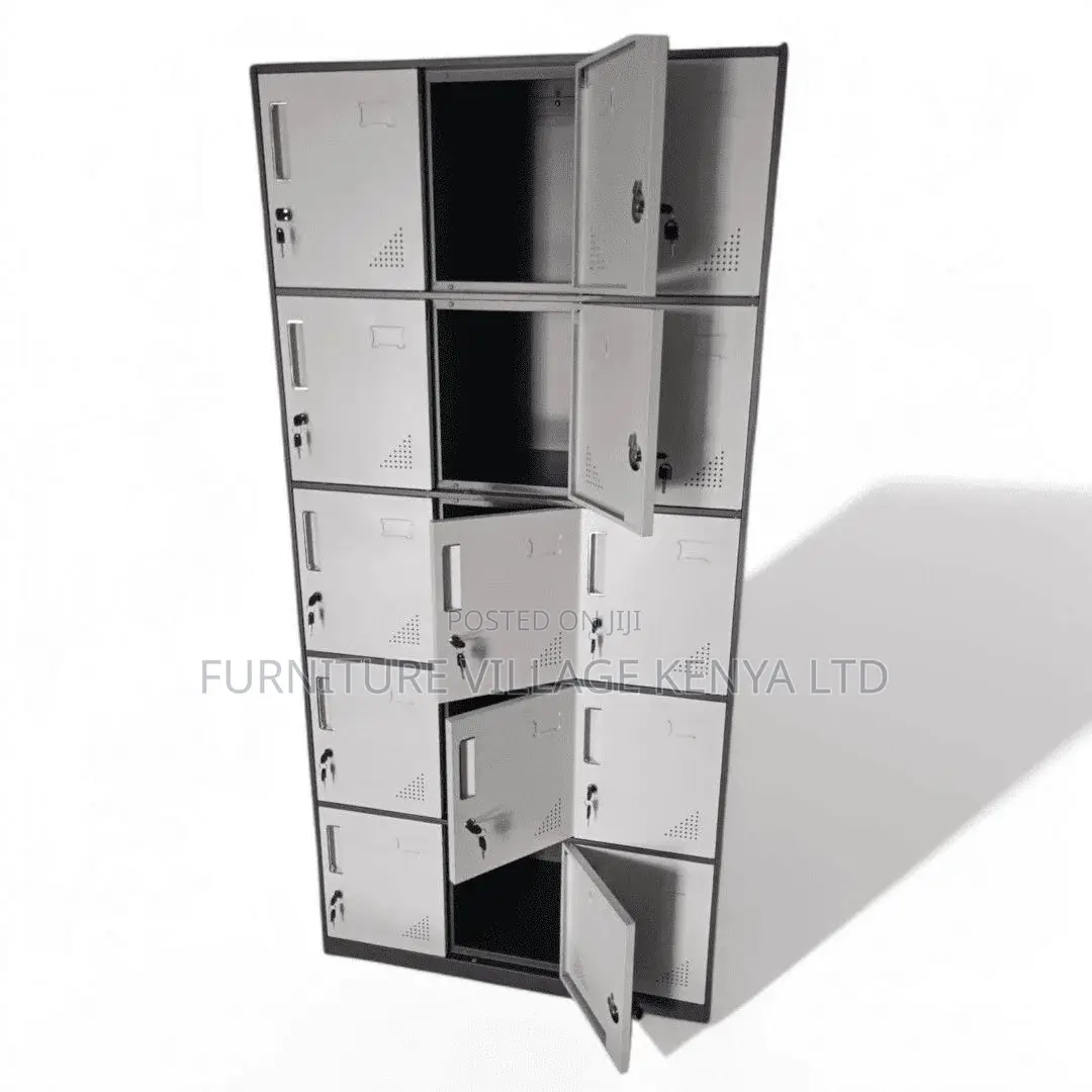 15-Door's Metallic Gym Storage Locker Cabinet