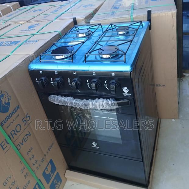 Euroken 50x55 Gas Cooker 4 Burners Oven