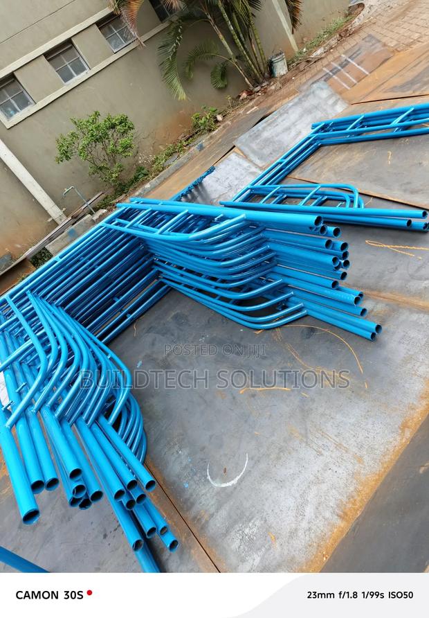 Heavy Duty Steel Scaffolding Ladder 2m Stable Reliable Design - thumbnail 2