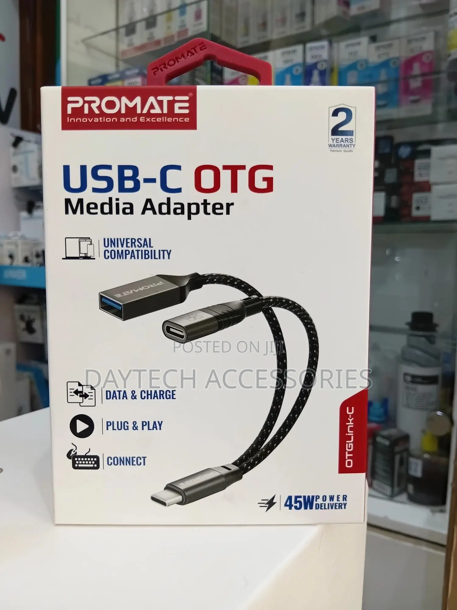 Promate Usb-C Otg Media Adapter (Model Otglink-C).