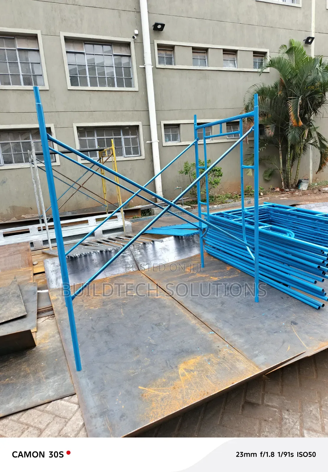 Heavy Duty Steel Scaffolding Ladder 2m Stable Reliable Design