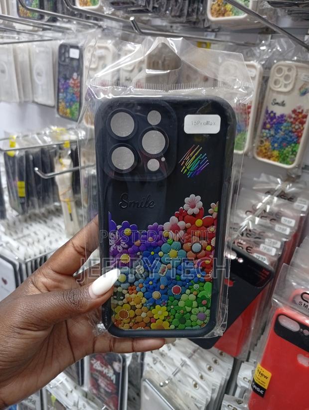 iPhone 15 Pro Max Cute, Colorful Flower-Themed Phone Case