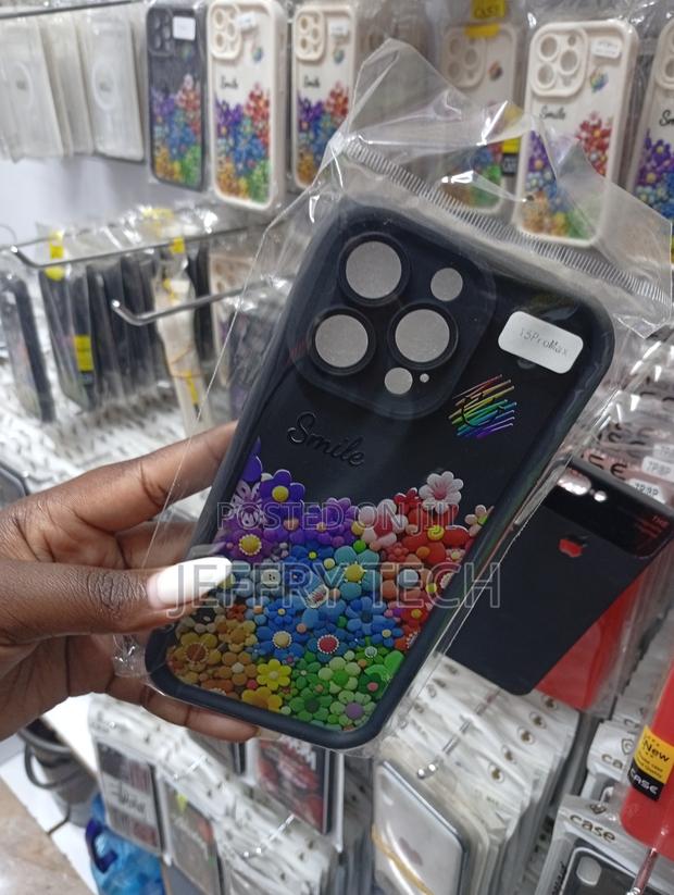 iPhone 15 Pro Max Cute, Colorful Flower-Themed Phone Case - thumbnail 2