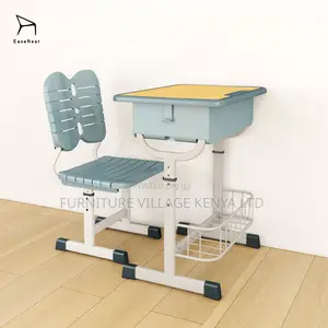 Plastic Adjustable Homework Desk and Chair Set