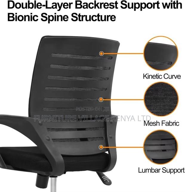Swivel Adjustable Breathable Task Mesh Chair - thumbnail 9