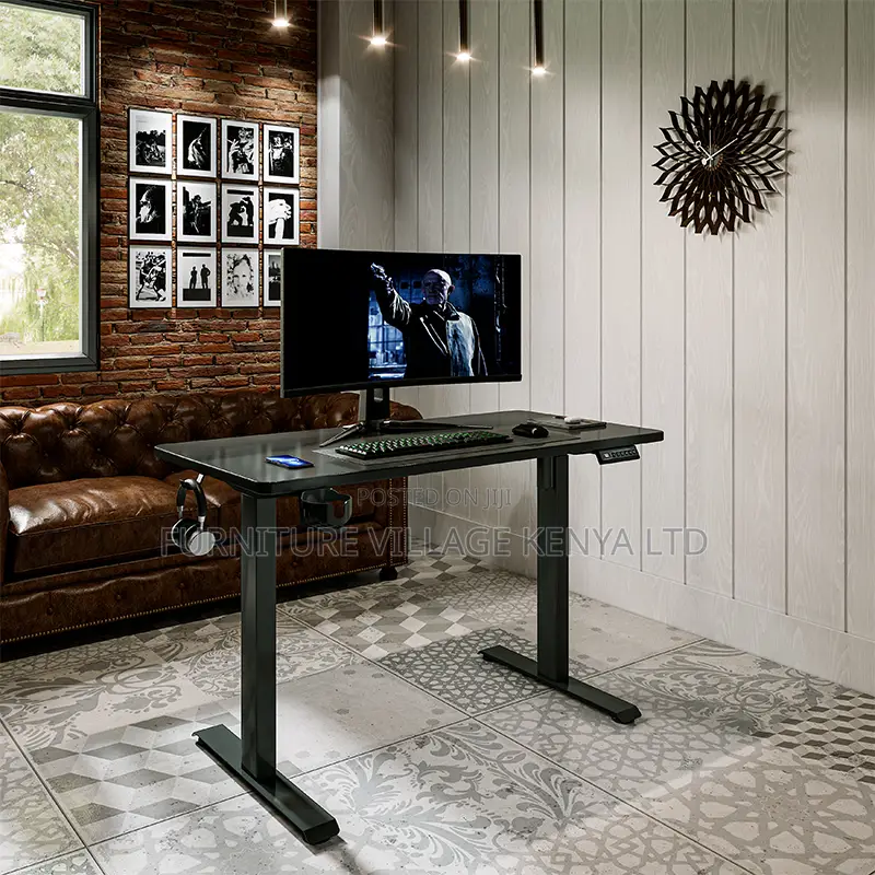 120cm Black Imported Electric Sit Stand Table