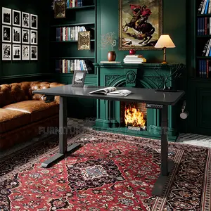 120cm Black Imported Electric Sit Stand Table