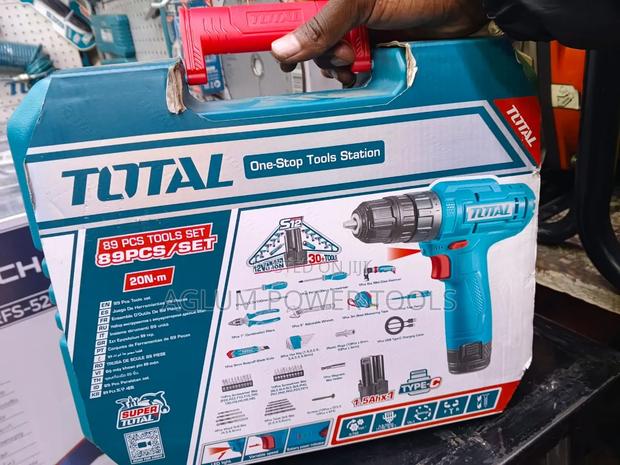 Total Cordless Drill 12v Toolset With 89 Pieces - thumbnail 3