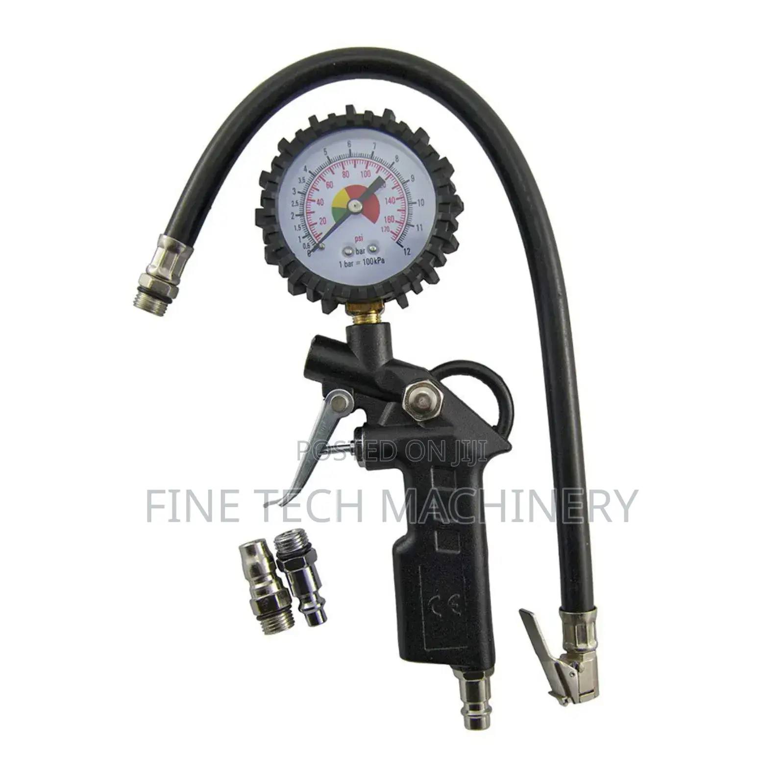 Tire Inflator Gun With A Pressure Gauge.