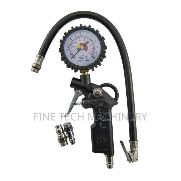 Tire Inflator Gun With A Pressure Gauge.