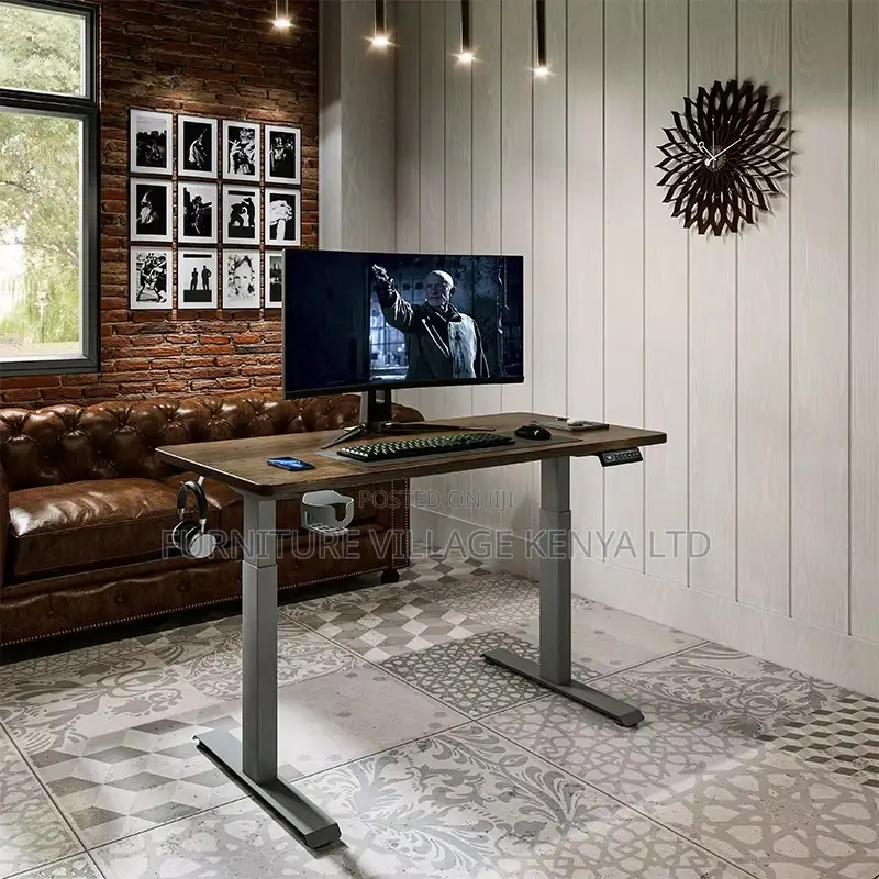 120cm Black Imported Electric Sit Stand Table