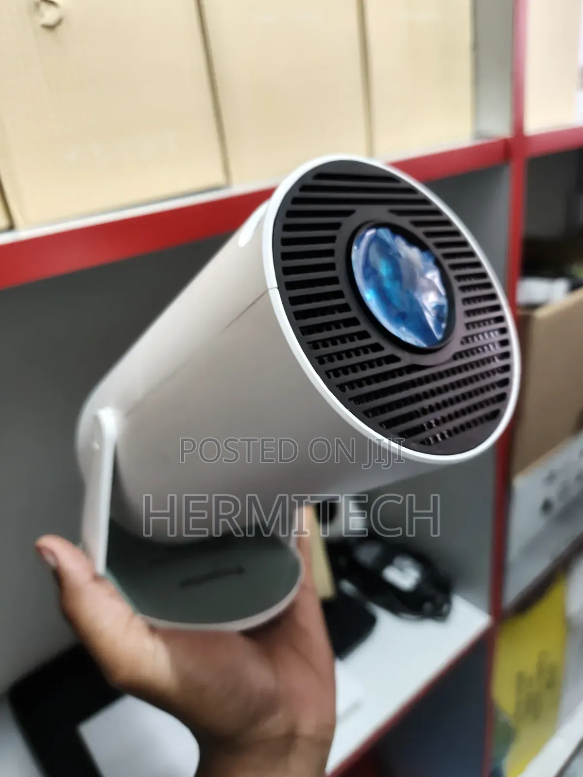 Hy300 Projector Cylindrical and Lightweight Hdmi Usb Ports Wifi Smart