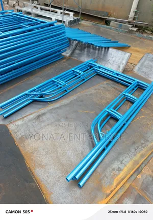 Scaffolding H-Frame Ladders 2m High Blue in Color