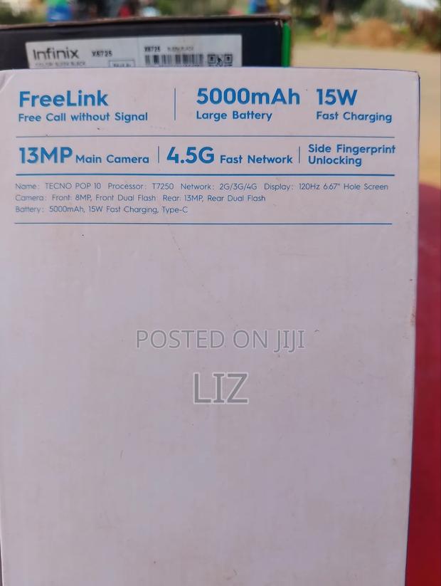 New Tecno Pop 10 64 GB Black - thumbnail 2
