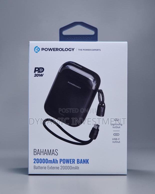 Powerology Bahamas 20000mah Power Bank, Fast Charge Portable Charger,