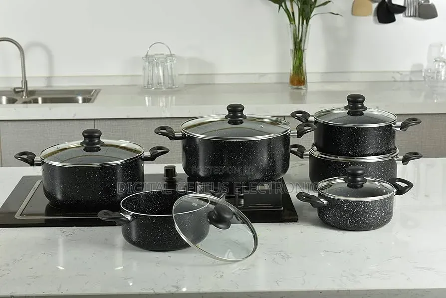 *14pieces Non-Stick Granite Cookware Set