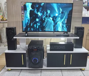 Tv Stand Modern Elegance: 4ft Istanbul 2 Tv Stand With Led Lights