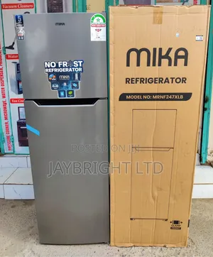 Mika Fridge, 2 Door Top Mount Freezer No Frost, 247l, Brush
Mrnf247xlb