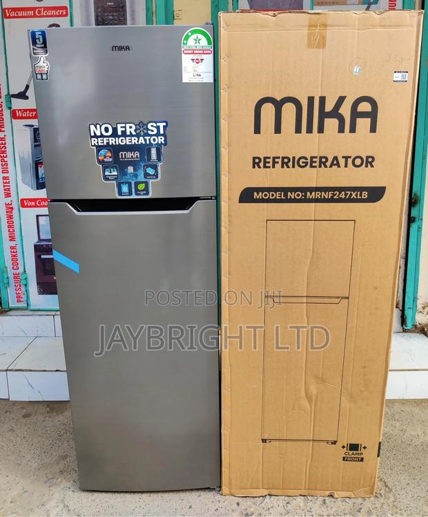 Mika Fridge, 2 Door Top Mount Freezer No Frost, 247l, Brush
Mrnf247xlb