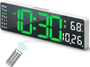 Large Led Digital Alarm Wall Clock
