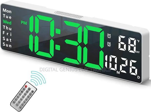 Large Led Digital Alarm Wall Clock