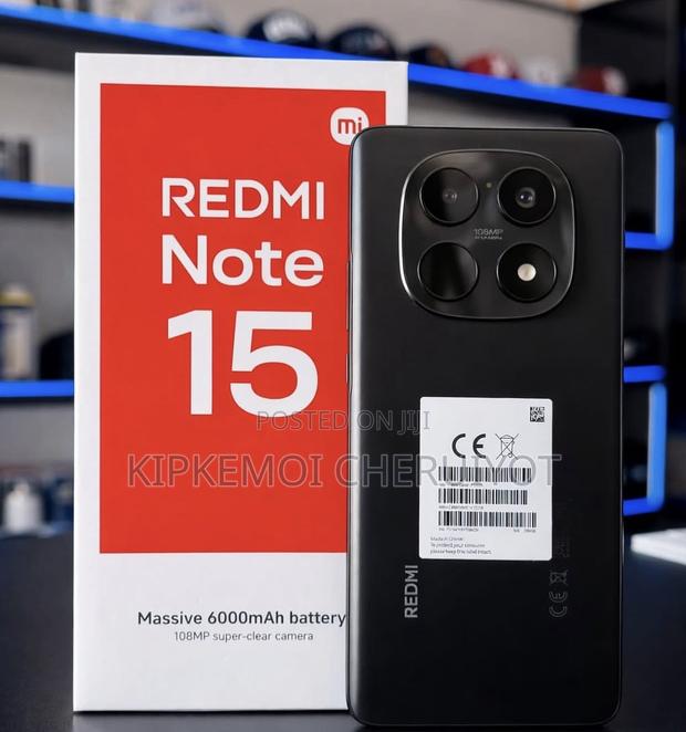 New Xiaomi Redmi Note 15 256 GB Black