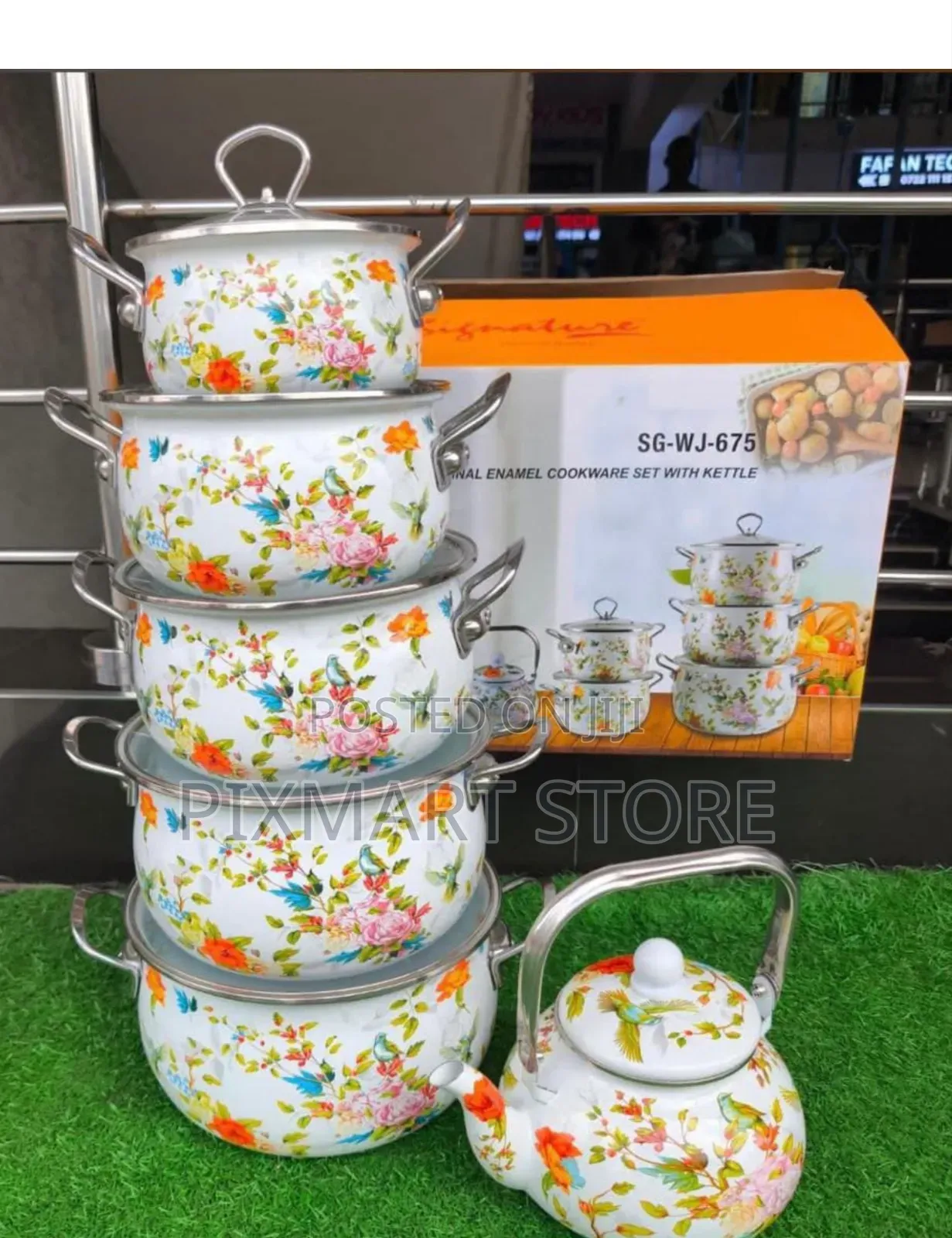 12pcs Enamel Cookware Set