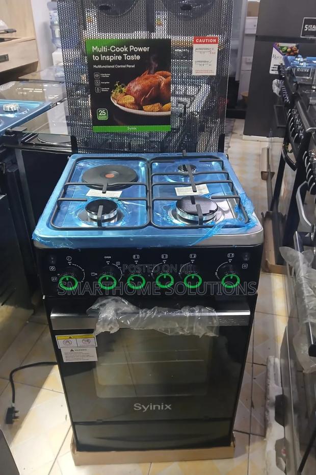 Syinix 50 by 50 3burner Plus 1 Electric Hot Plate Standing Cooker
